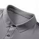 thumbnail image 5 of Camisetas Elvqul de Hombre Economicas Manga Corta Gris Oscuro Solapa sin Estampado Abotonada, 5 of 6
