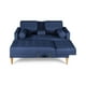 thumbnail image 4 of Sala Modular Reversible Makora Tyson Con Memory Foam, Color Azul, Lino Respaldo Reclinable De 3 posiciones., 4 of 9