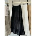 thumbnail image 4 of 2025 Women's High-Waisted A-Line Ballet Skirt - Elegant White Midi Tulle Skirt for Spring & Summer, 4 of 9