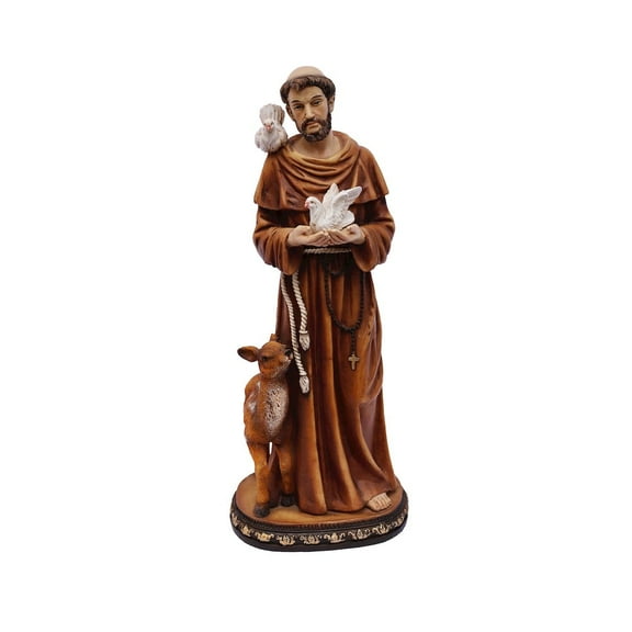 Hi-Line Gift Ltd. 12in St. Francis of Assis Statue Religious Decor