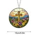 thumbnail image 3 of Atrapasueños de Flores, Vitral de Imitación, Colgante de Ventana, Arte de Pared de Cristo, Versículo Bíblico Religioso, Regalo, 3 of 6