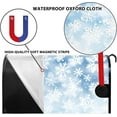 thumbnail image 5 of White Christmas Mailbox Cover Fallen Snowflake Winter Holiday Decorative Magnetic Mailbox Covers Standard Size 18x21 Inch Merry Christmas Mail Box Wraps Post Letter Cover for Garden Home, 5 of 6