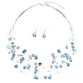 thumbnail image 2 of Xinyolin 1 Set Women Necklace Earrings Set Multi-layered Necklace Stone Decor Bohemian Style Neck Ear Jewelry Hanging Earrings Necklace Set, 2 of 8