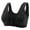 Black, variant on Front Closure Bras for Women Daisy Bras for Older Women Everyday Bras Large Breasts Bralettes