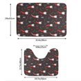 thumbnail image 3 of Yiaed Cute Christmas Gnomes Print Bathroom Mat Set 2 Pieces Mat Anti-Skid Pad Ultra Soft and Absorbent Bathroom Bath Mat Contour Bath Rugs for Toilet Base, 3 of 6