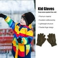 thumbnail image 2 of Minnieouse 1 par de guantes para niños, calentador de manos para exteriores de estilo sencillo, cubiertas para calentar manos para niños y guantes y mitones Ejercito verde, 2 of 6