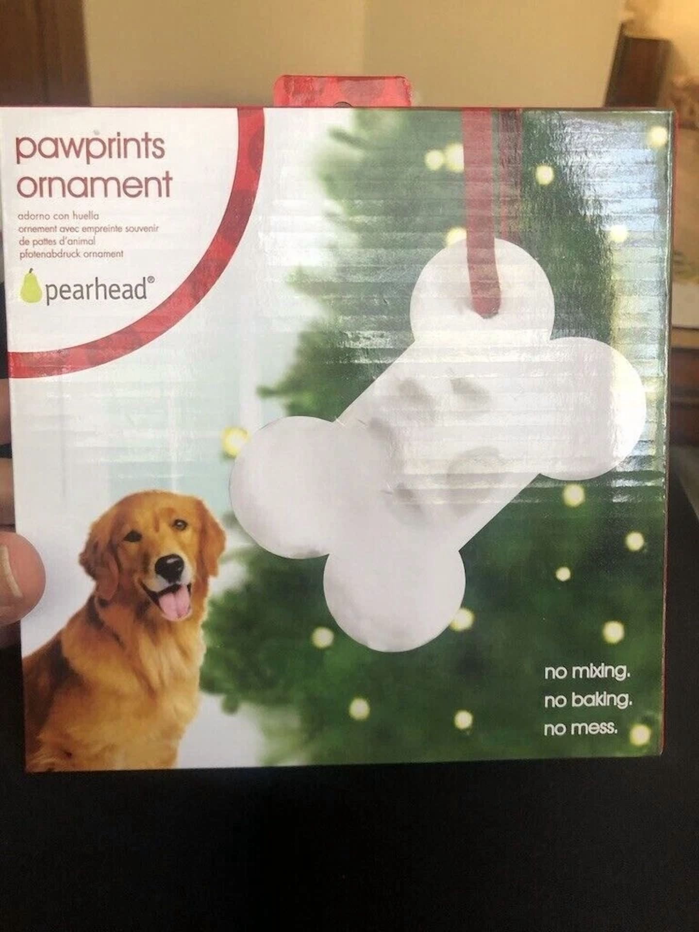 Memory Paw Print Ornament Kit Dog Cat New Pet Keepsake Fun Diy Craft Christmas