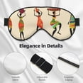 thumbnail image 2 of Rocae African Women for Mask for Women Men, Luxury Eye Cover Eye Shade with Adjustable Strap for Travel, Nap, Meditation, 2 of 7