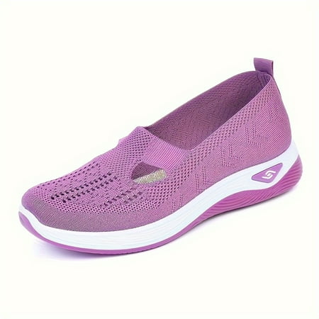 

SHENZHYIXINC Breathable and Comfortable Women‘s Slip-On Flats - Soft Sole Comfy Summer Shoes with Stylish Mesh Design