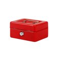 thumbnail image 2 of Naiovety Mini caja de dinero en efectivo con cerradura para Hotel y oficina en casa, para dormitorio, bandeja para monedas, caja de Rojo, 2 of 6