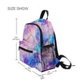 thumbnail image 3 of FORMRS School Backpack with Front Zippered Pocket 12" Student Travel Daypack, Pastel Pink Marble Pattern, 3 of 6