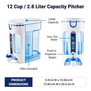 ZeroWater 12 Cup Ready-Read 5-stage filtration pitcher
