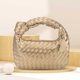 thumbnail image 2 of Bolso Tejido Bolso Anudado Cuerno Bolso Axila Bolso Mano (oro), 2 of 6
