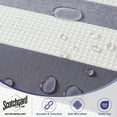 thumbnail image 2 of CAILDANL Park Shower Curtain Waffle Weave Striped Pieced Design Fabric Shower Curtains for Bathroom with 3M Scotchgard Moisture Management Premium Spa Quality Modern Standard 72"x72" Grey, 2 of 8