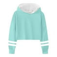 thumbnail image 4 of Ketyyh-chn99 Hoodies for Teens Kids Jacket Sweatshirts for Teen Girls Cute Fleece Half Zip Up Hoodies Loose Pullover Tops Kids Girl Clothes Size for 12-13 Years,Mint Green, 4 of 4