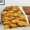 thumbnail image 3 of Golden Chicken Nuggets 3D Funny Realistic Food Ultra-Soft Throw Blanket 50"x40" Travel All Season Bed Sofa Dorm Decor Bedding Bedroom, 3 of 9
