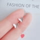 thumbnail image 2 of Pendientes de botón para mujer, de moda, de verano, sencillos, de plata 925, pequeños, con diseño popular, estilo ins, pendientes, ligeros, 2 of 3