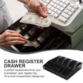 thumbnail image 3 of PENIKOKO 1Set Multi-Grid Cash Register Box Manual Cash Drawer Tray Black Acrylic Iron For Home Use Commercial Use, 3 of 6