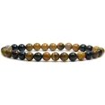 thumbnail image 1 of Angelstones Bracelet Extensible Unisexe en Perles Rondes de 6 mm en Agate Océan Naturelle, 1 of 5