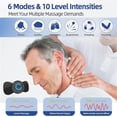 thumbnail image 2 of Mini Massager,Rechargeable Intelligent TENS Unit Muscle Stimulator for Pain Relief - FSA or HSA Eligible Deep Tissue EMS Massager Management for Back, Neck, Arm Electronic Pulse Machine, 2 of 5