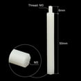 thumbnail image 2 of Uxcell M3x50+6mm Nylon Hex Spacer Standoffs PCB Standoff Screws Nuts, 1Set/50Pcs, 2 of 5