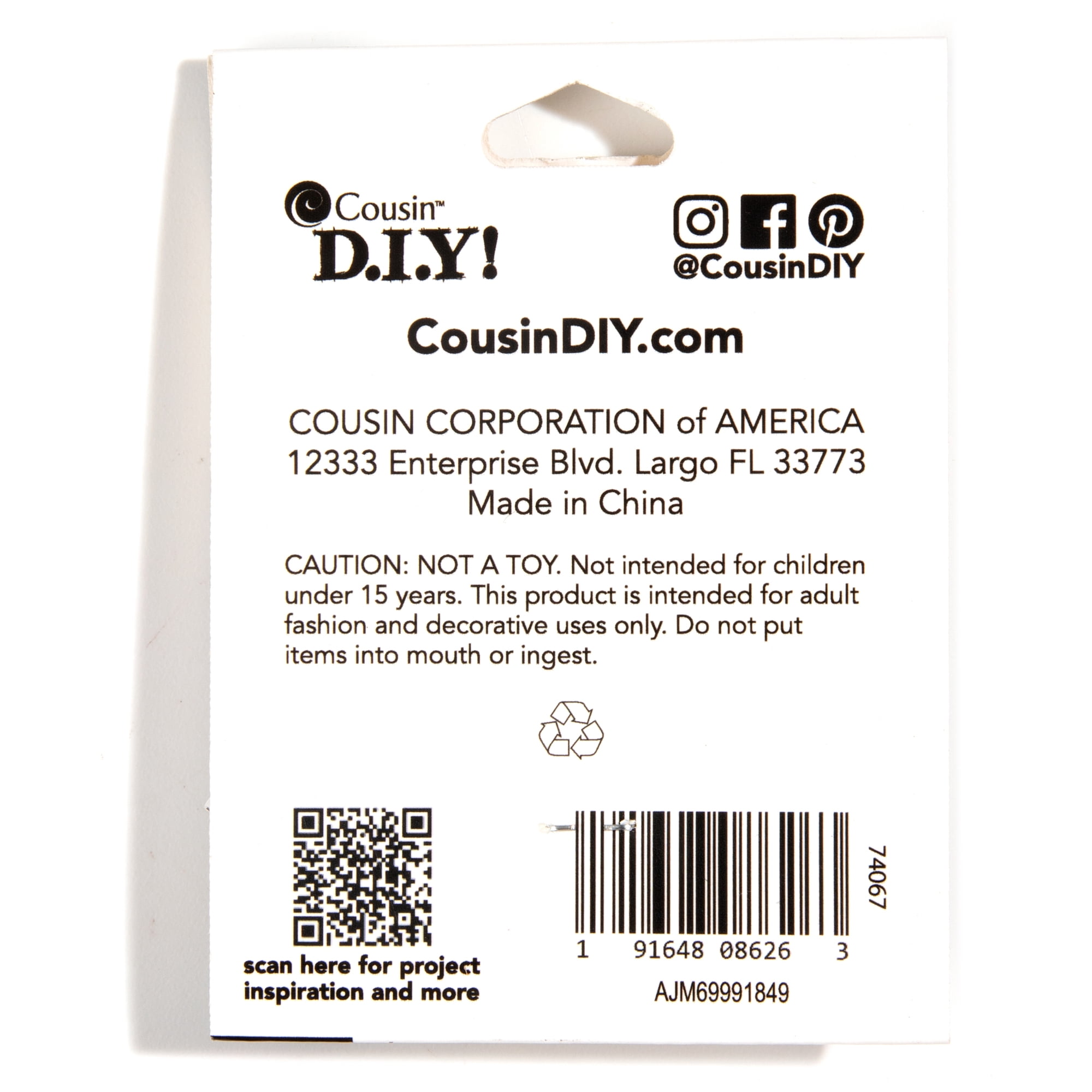 Cousin DIY Adjustable Chain Bracelet Base, Gold and Silver, 2 Pieces, One Size for Adult, 69991849