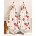 thumbnail image 3 of Cute Kitchen Towels Set of 2 - Dish Towels 18 x 26 Inch Microfiber Tea Towel for Home Decorative Strawberry Spring Summer Soft Reusable & Absorbent Aesthetic Vintage Design, 3 of 6