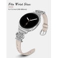 thumbnail image 6 of Wearlizer Celtic Knot Leather Band Compatible with Samsung Galaxy Watch 9/8 40mm 44mm & Galaxy Watch 8 Classic 46mm Women, Slim Dressy Soft Leather Strap, 6 of 6
