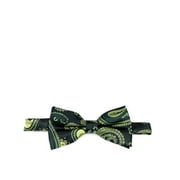 Olive Artisan Paisley Bow Tie