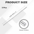 thumbnail image 2 of Uxcell 3 Pcs Aluminum Round Rod 8mm x 300mm 6061 Aluminum Bar Solid Stick Metal Lathe Bar Stock for DIY Craft Model Car (Silver Tone), 2 of 6