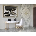thumbnail image 3 of Pemberly Row Modern Steel/Wood Desk in Glossy White Lacquer/Gold, 3 of 12