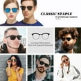 thumbnail image 2 of Classic Polarized Sunglasses for Men and Women Retro Style Semi Rimless Frame Sun Glasses 100% UV Protection Goggles, 2 of 11