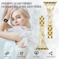 thumbnail image 7 of for Apple Watch Band 38mm 40mm 41mm for Women Girls, Butterfly Diamond Zinc Alloy Metal Band Rhinestone Crystal Bracelet Dressy Chain Strap for iWatch Series 9 8 7 6 5 4 SE 3 2 1, Gold, 7 of 7
