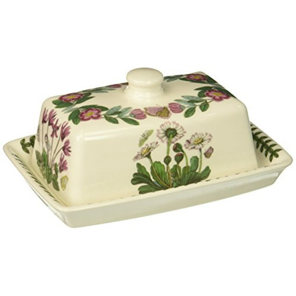 Portmeirion Botanic Garden Butter Dish with Handle Top