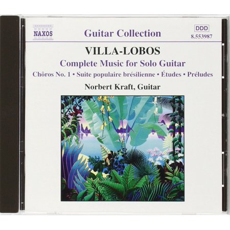 Complete Music for Solo Guitar, Norbert Kraft By H VillaLobos Artist Format Audio CD Ship from