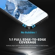 3-Pack 9H+ Tempered Glass Screen Protector for iPhone [2x HD Clear + 1x Privacy] | Military-Grade Shatterproof | No-Dust Installation Kit (15/16)