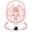 Pink, variant on suihuooo Baby Swing for Infants,5 Speeds,10 Lullabies,5-Point Harness,Electric Rocking Chair for Toddlers with Bluetooth,Remote Control,Touch Panel,White