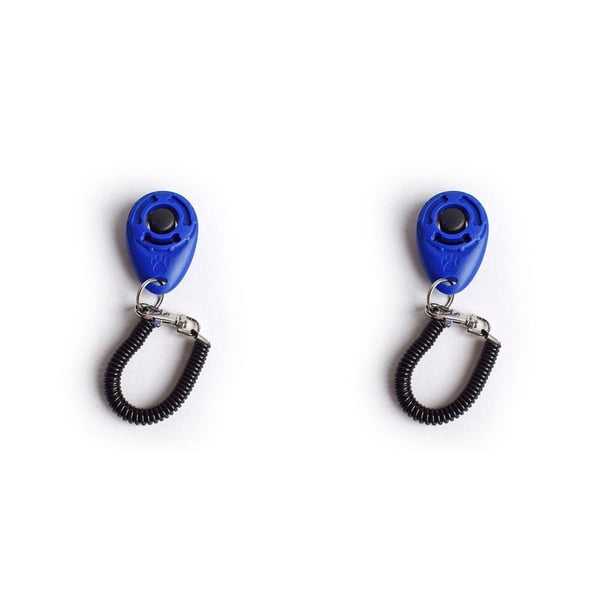 Greeniant de entrenamiento portátil para mascotas, ayuda para el comportamiento de los animales, entrenador de botón de dieta, suministros Azul 2piezas Greeniant CBP203631
