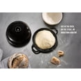 thumbnail image 5 of Bread Oven, Enameled Cast Iron Pan with Ceramic Lid for Baking, Cooking, Roasting, Black, 5 of 6