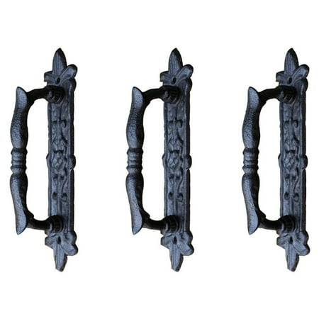

3X European Retro Cast Iron Craft Door Handles for Garden/Courtyard Door Handle Decoration Door