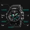 thumbnail image 3 of SKMEI Men's Military  Waterproof Watches for Men with Stopwatch Alarm LED Back Light Sports Watch, Black, 3 of 10