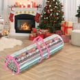 thumbnail image 2 of Msgweeeg Gift Wrap Storage Bag Large Capacity Wrapping Paper Organizer Roll Holder Container with Handles for Christmas Birthday Holiday Supplies and Craft Organization, 2 of 6