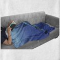 thumbnail image 6 of Shark Soft Flannel Fleece Blanket, Fish in the Exotic Ocean Dreamy Water with Surreal Color Underwater World Image, Cozy Plush for Indoor and Outdoor Use, 60" x 80", Violet Blue Grey, by Ambesonne, 6 of 6