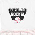 thumbnail image 4 of Inktastic Cleveland Rocks with Baseball Girls Toddler Dress, 4 of 5