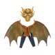 thumbnail image 3 of Máscara facial de dragón, disfraz de alas, accesorio de disfraz, accesorios para fotos, cubierta facial, máscara de Cosplay de Halloween, traje de Amarillo Fernando Disfraz de alas para cubrir la cara, 3 of 8