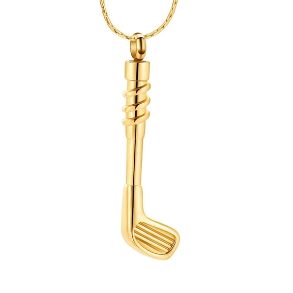 Constantlife Golf Clubs Cremation Pendant Small Urns for Ashes Keepsake Urn Necklace