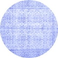 thumbnail image 1 of Ahgly Company Machine Washable Indoor Round Persian Blue Traditional Area Rugs, 4' Round, 1 of 4