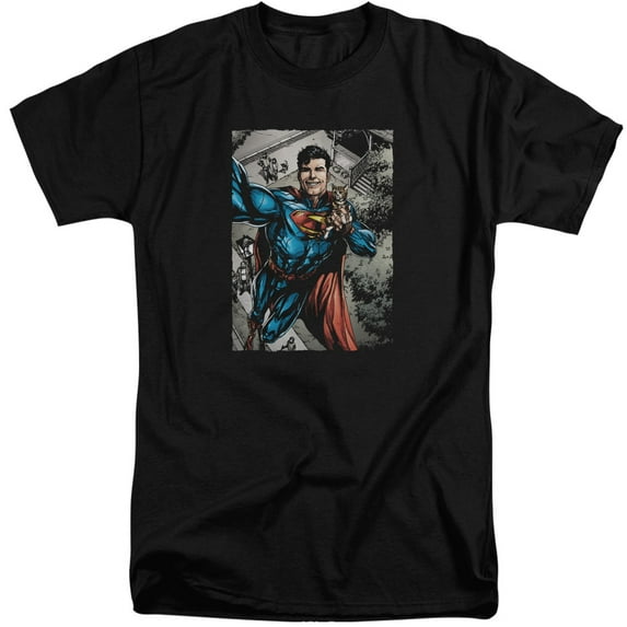 Superman - Super Selfie - Tall Fit Short Sleeve Shirt - XX-Large