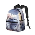 thumbnail image 2 of Lsque Cute Animal Couple Classic Casual Backpack - Large Capacity Water-Resistant Backpack for School, Work, Travel, and Outdoor Activities, 2 of 8
