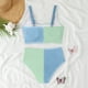 thumbnail image 4 of WILLBEST Conjuntos de Bikini Para Mujer, Trajes de Baño de Dos Piezas Con Cuello Cuadrado Fruncido, Trajes de Baño de Cintura Alta, 4 of 6
